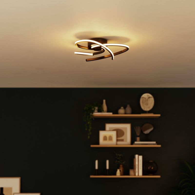 Lampa sufitowa LED GoodHome Samana 2100 lm 3000 K czarna DIM