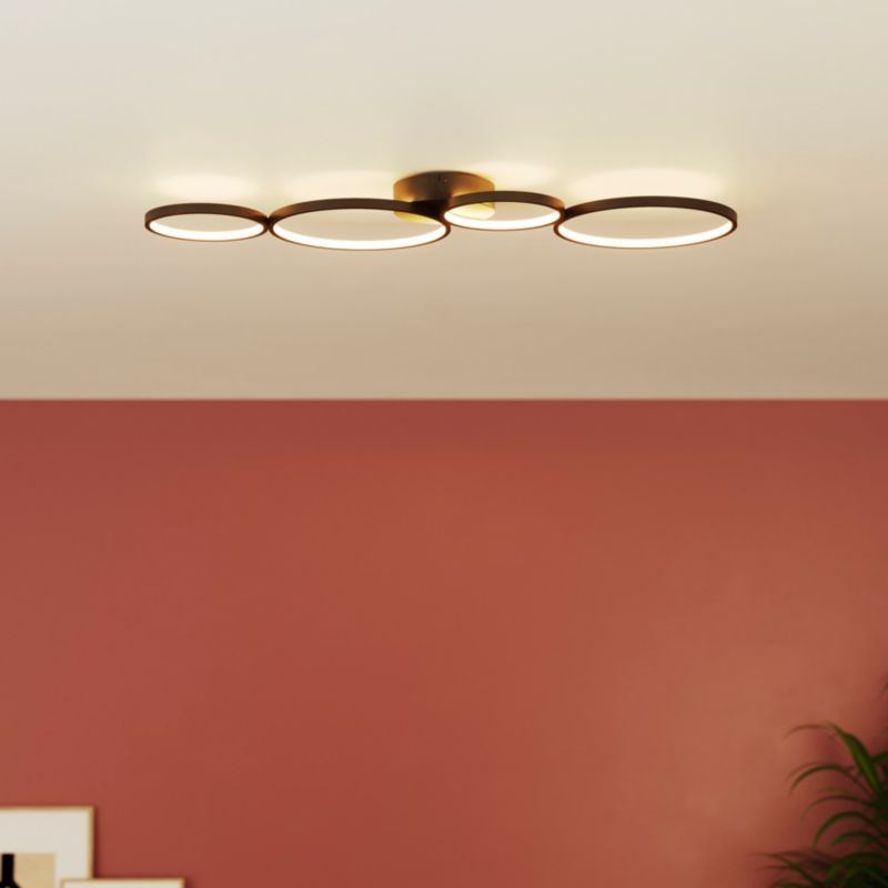 Lampa sufitowa LED GoodHome Samana 2700 lm 3000 K czarna DIM