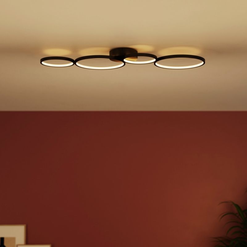 Lampa sufitowa LED GoodHome Samana 2700 lm 3000 K czarna DIM