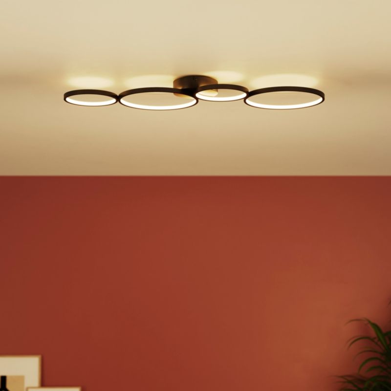Lampa sufitowa LED GoodHome Samana 2700 lm 3000 K czarna DIM
