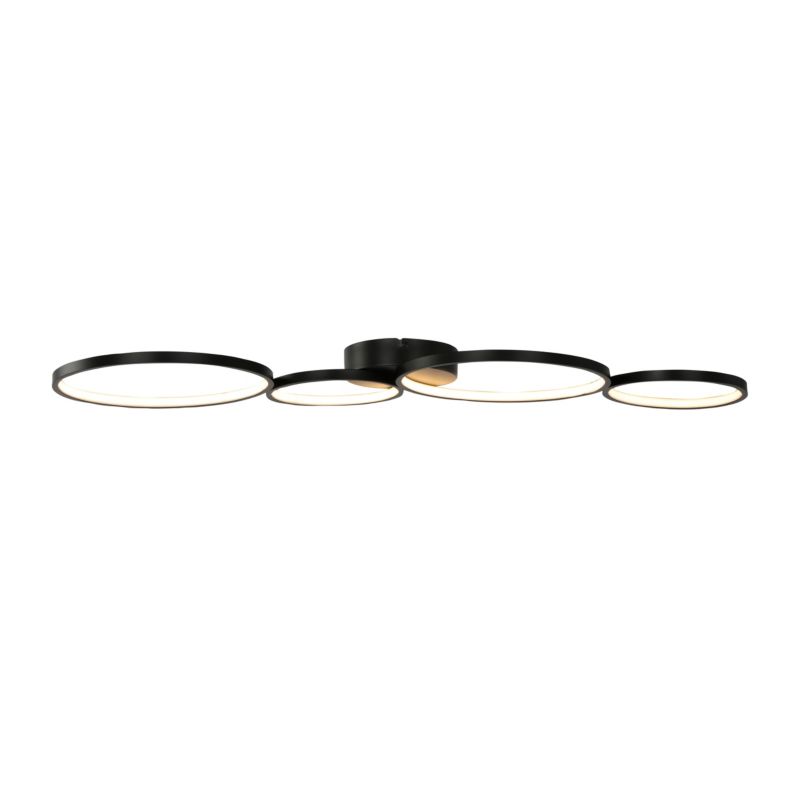 Lampa sufitowa LED GoodHome Samana 2700 lm 3000 K czarna DIM