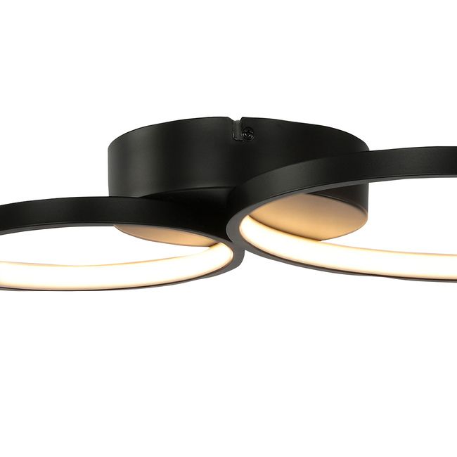 Lampa sufitowa LED GoodHome Samana 2700 lm 3000 K czarna DIM