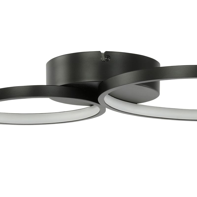 Lampa sufitowa LED GoodHome Samana 2700 lm 3000 K czarna DIM