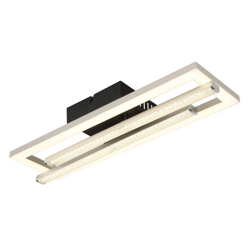 Lampa sufitowa LED HIGHWAY 672843N 24W 4000K czarno-srebrna Globo Lighting 1 szt.