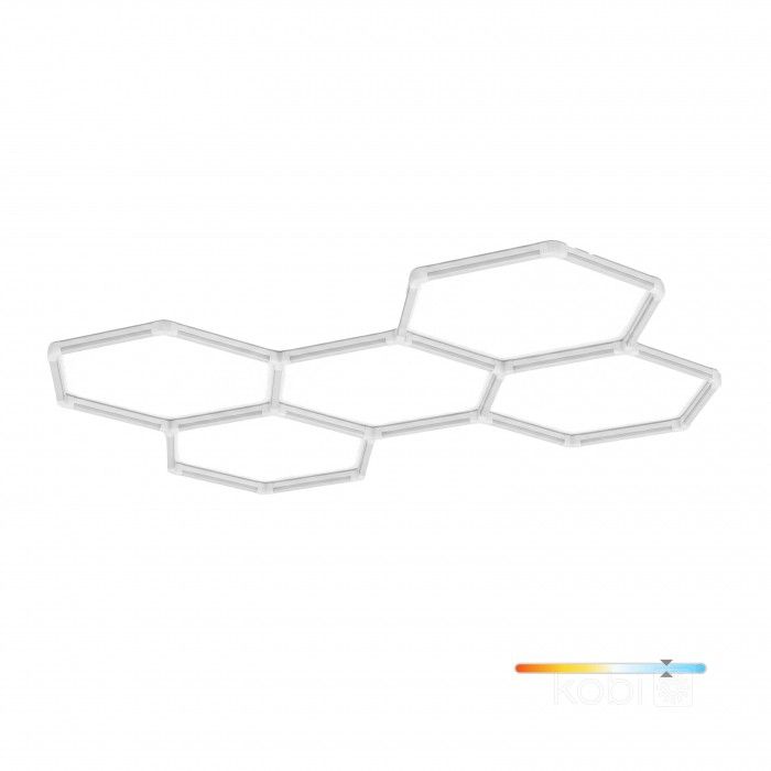 Lampa sufitowa LED Kobi Hexagon 208 x 300 cm 6500K 300 lm plastry miodu do garażu i warsztatu 1kpl.