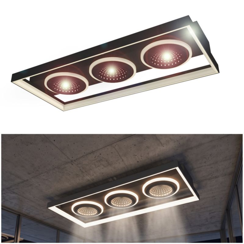 Lampa sufitowa LED LL CALEN 3D LAMP LightLogic 66874 efekt głębi 3 punkty światła panel 61 cm 1 szt.