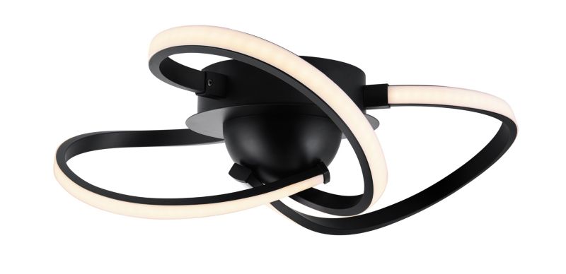 Lampa sufitowa LED Mabern 1400 lm 3000 K czarna