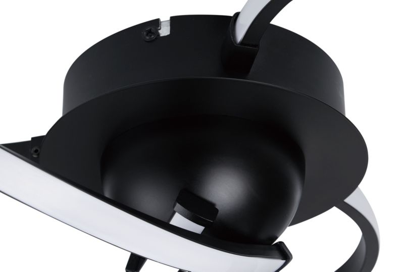 Lampa sufitowa LED Mabern 1400 lm 3000 K czarna
