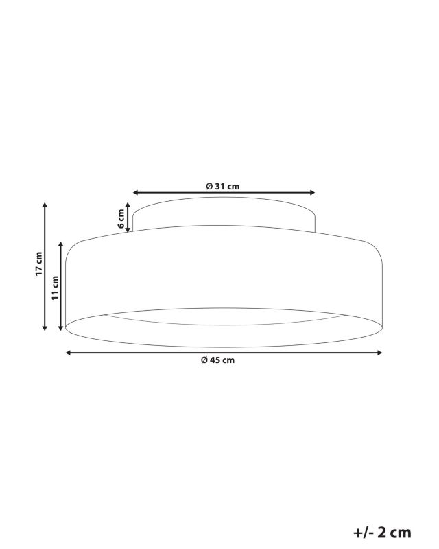 Lampa sufitowa LED Moei Metal Czarny 1 szt.