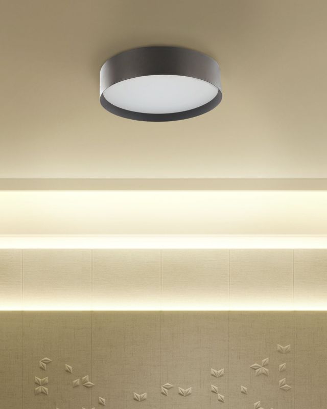 Lampa sufitowa LED Moei Metal Czarny 1 szt.