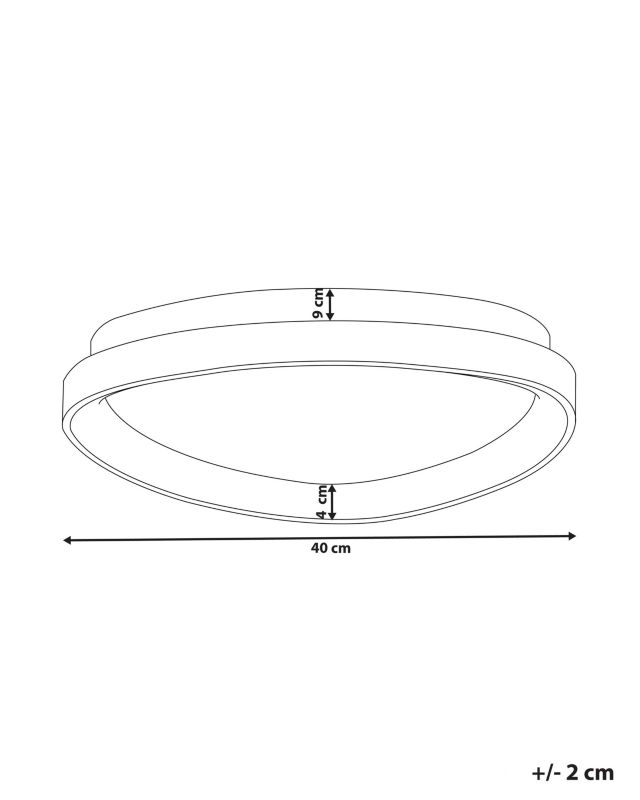Lampa sufitowa LED Nanding Metal Biały 1szt.