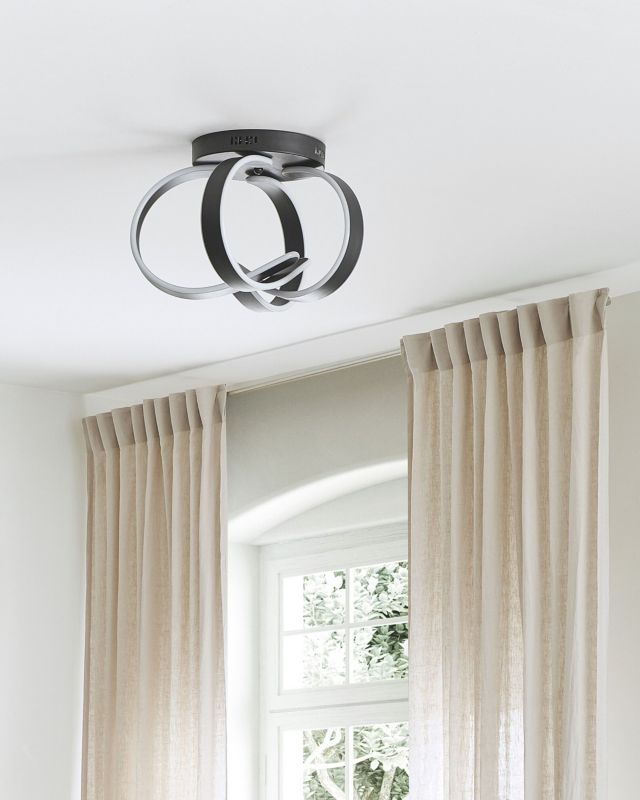 Lampa sufitowa LED Nura Metal Czarny 1szt.