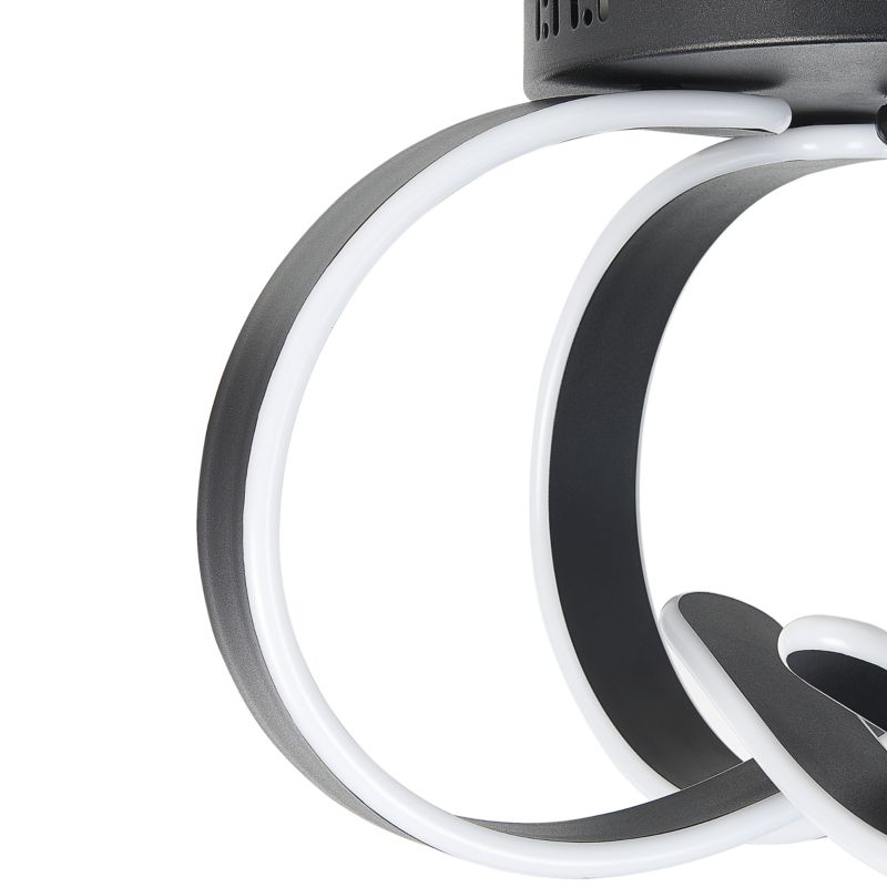 Lampa sufitowa LED Nura Metal Czarny 1szt.