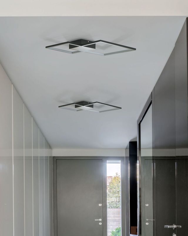 Lampa sufitowa LED Oksu Metal Czarny 1szt.