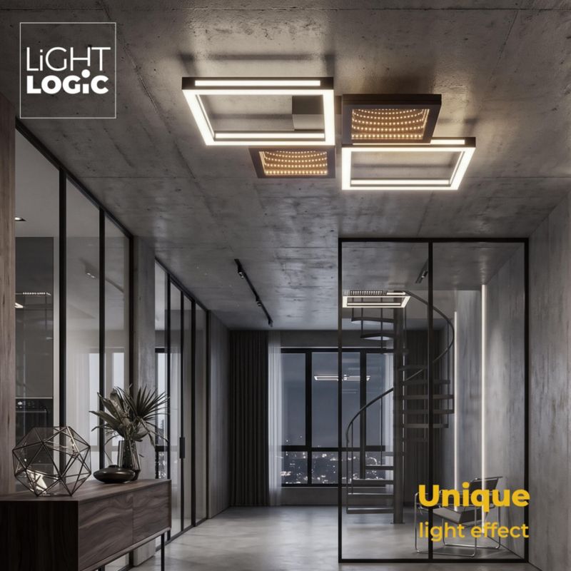 Lampa sufitowa LED plafon natynkowa LL TYRIN 3D LAMP efekt głębi 36W 1450lm (66877) 1 szt.