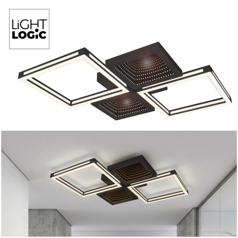 Lampa sufitowa LED plafon natynkowa LL TYRIN 3D LAMP efekt głębi 36W 1450lm (66877) 1 szt.