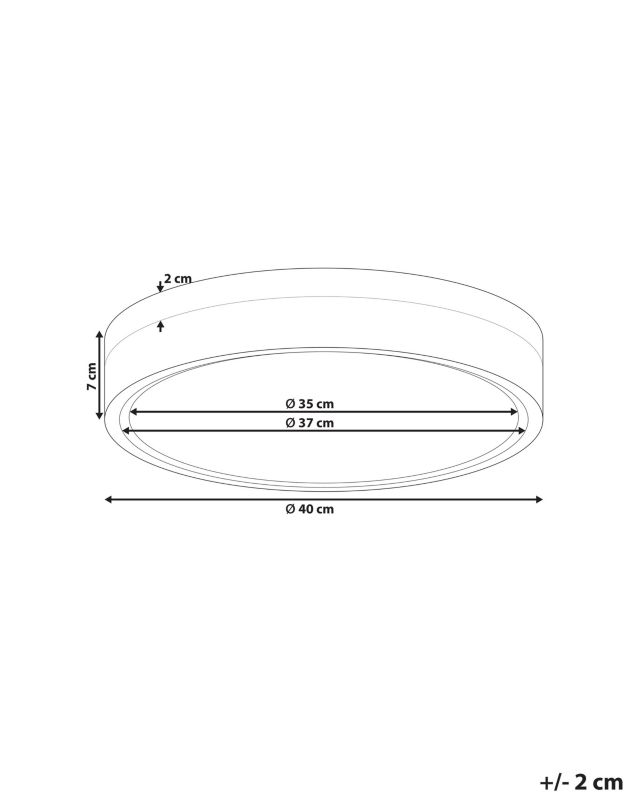 Lampa sufitowa LED Sakae Metal Biały 1szt.