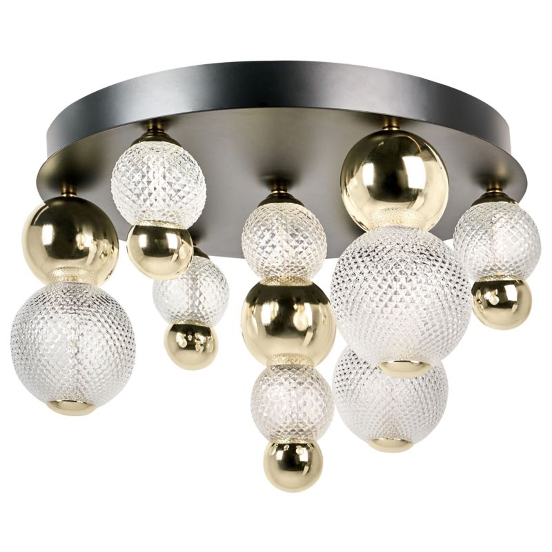 Lampa sufitowa LED Sora Szkło Złoty 1 szt.