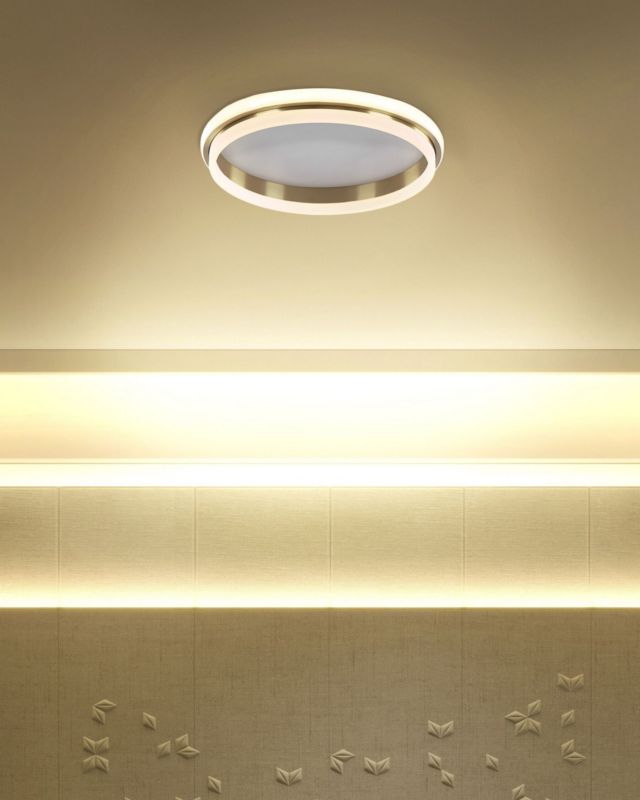 Lampa sufitowa LED Taping Metal Złoty 1szt.