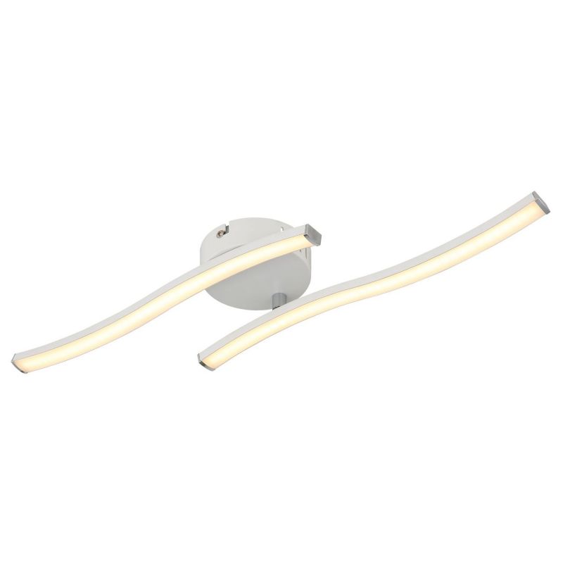 Lampa sufitowa LED TYLER 12W 3000K 910lm biała mat/opal Globo 67178W 1 szt.