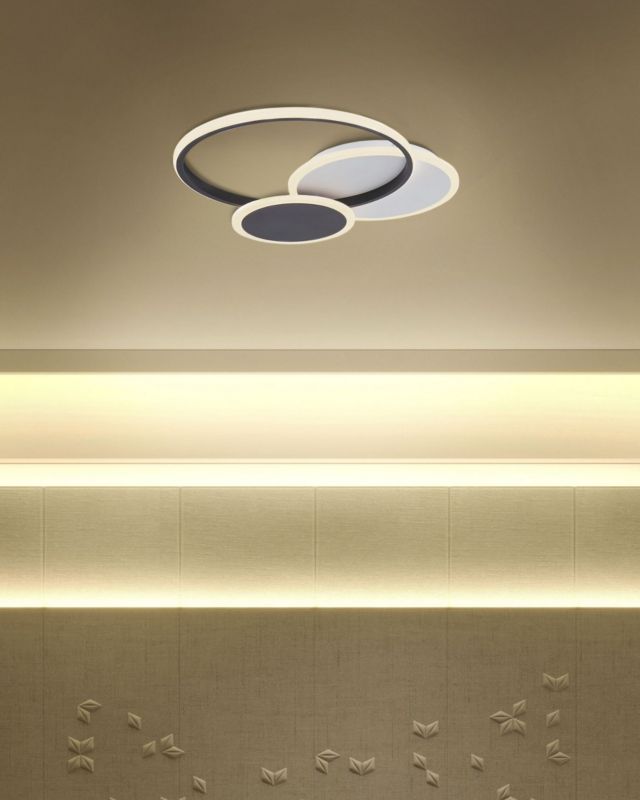 Lampa sufitowa LED Zami Metal Czarny 1szt.