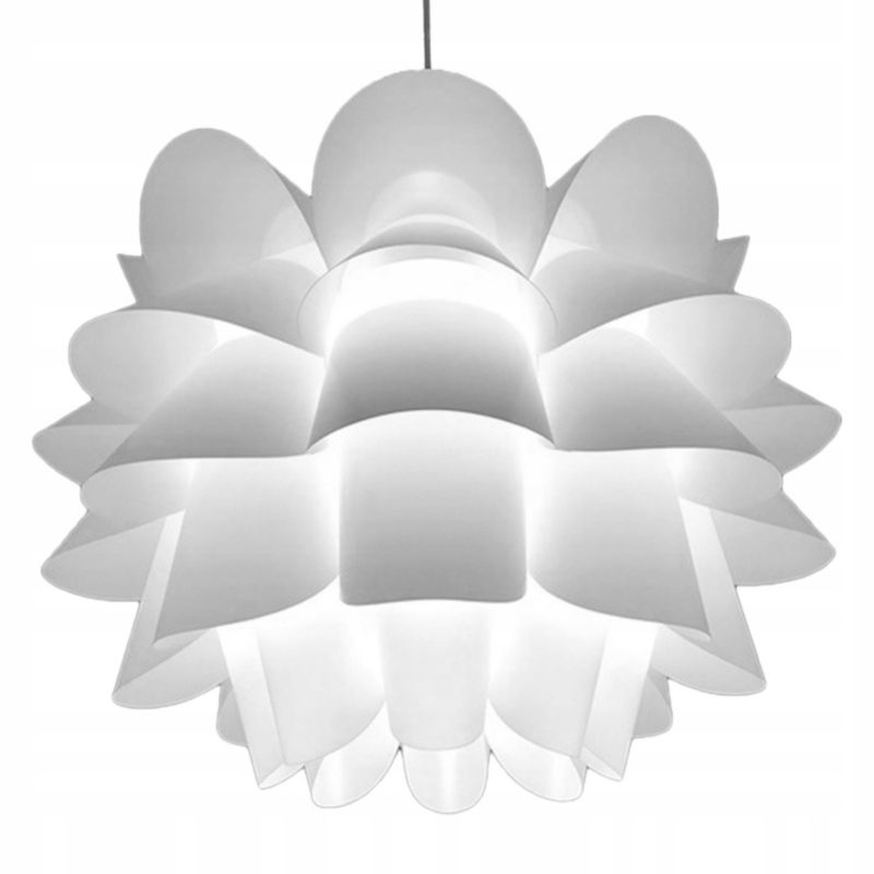 Lampa sufitowa LEDLUX żyrandol plafon wisząca biała E27 do pokoju modern kwiat 1 szt.