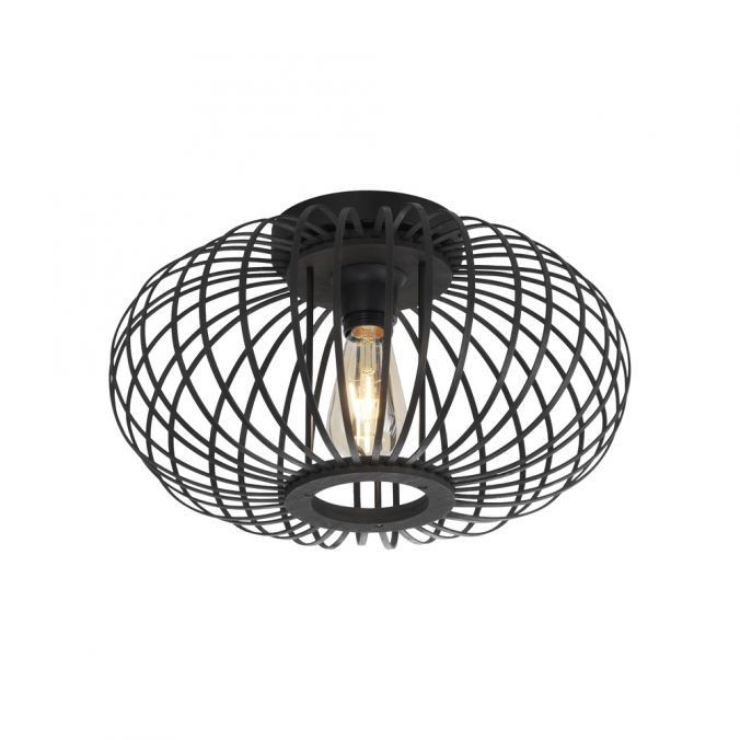 Lampa sufitowa Leuchten Direkt Racoon czarna wym: 23 x 40 x 40 cm 5xE27 x 40W 1 szt.
