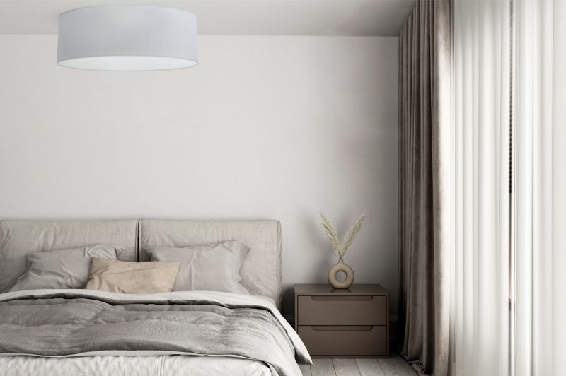 Lampa sufitowa Light Home LH Gaja Plexi 1x E27 60W klosz 40cm jasny szary 1szt.