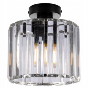 Lampa sufitowa Light Home LH Holdi 1x E27 60W klosz bezbarwne szkło 15cm 1szt.