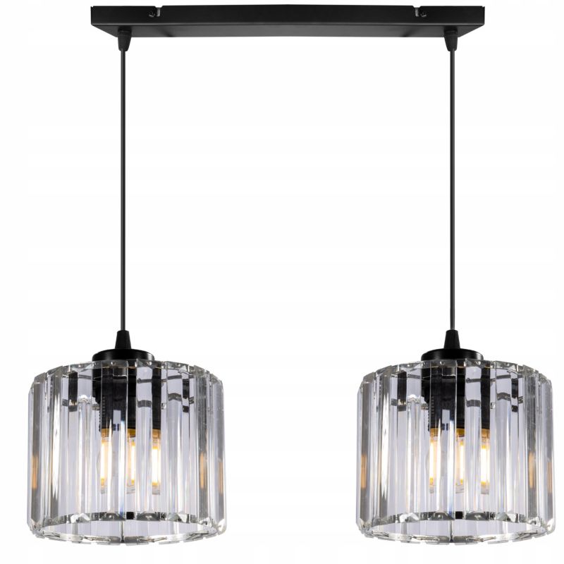 Lampa sufitowa Light Home LH Holdi 2x E27 60W klosz bezbarwne szkło 1szt.