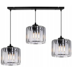 Lampa sufitowa Light Home LH Holdi 3x E27 60W klosz bezbarwne szkło 1szt.