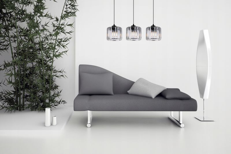 Lampa sufitowa Light Home LH Holdi 3x E27 60W klosz bezbarwne szkło 1szt.