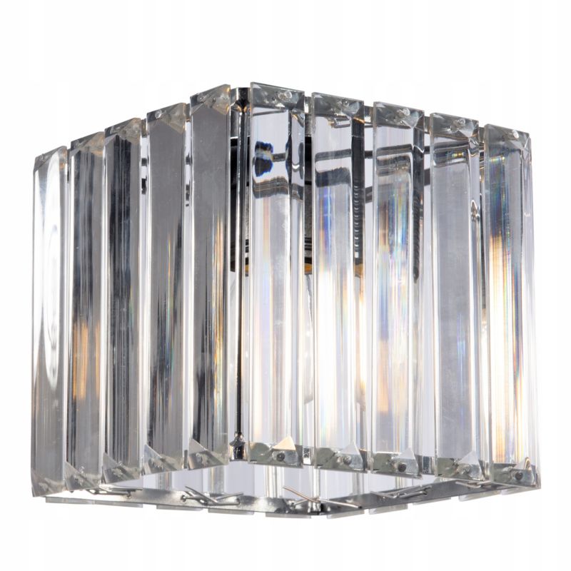 Lampa sufitowa Light Home LH Holdi 3x E27 60W klosz kwadratowy szkło 1szt.