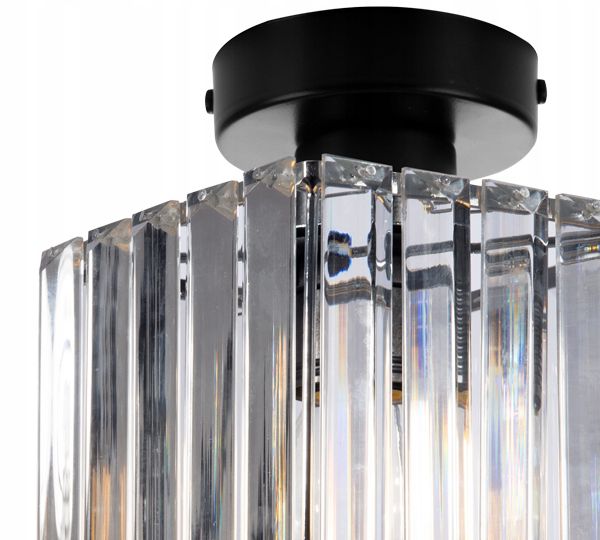 Lampa sufitowa Light Home LH Holdi 3x E27 60W klosz kwadratowy szkło 1szt.