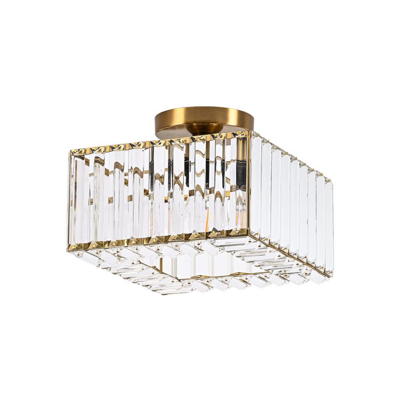 Lampa sufitowa Light Prestige VETRO złota 1xE27x15W wym:19,3x24,5x24,5cm IP20 -1 szt.