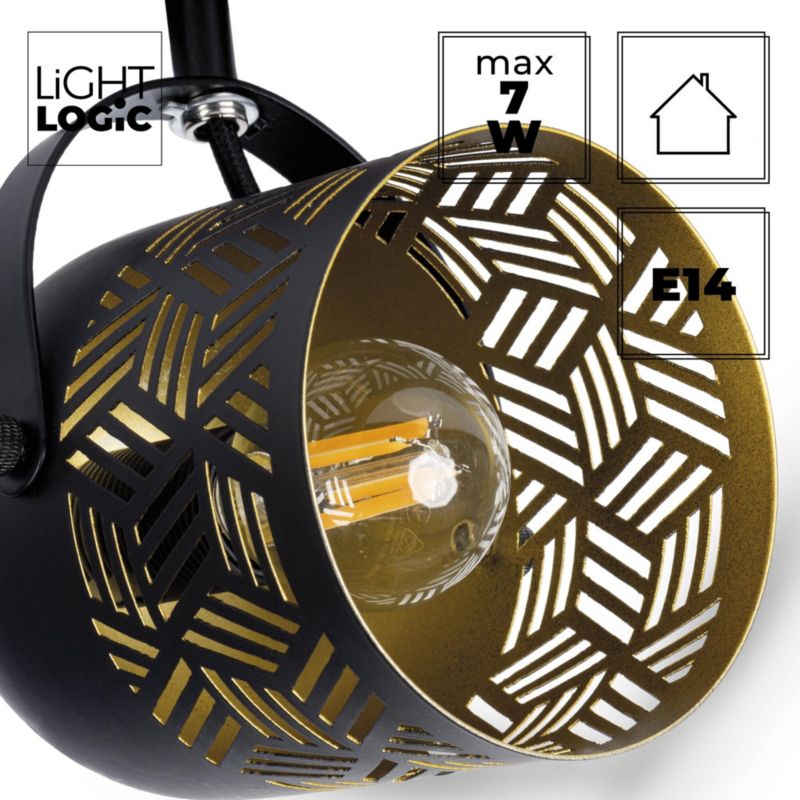 Lampa sufitowa LightLogic LL ASUN EL-2I E14 66171 regulacja podwójna 7W 1 szt.