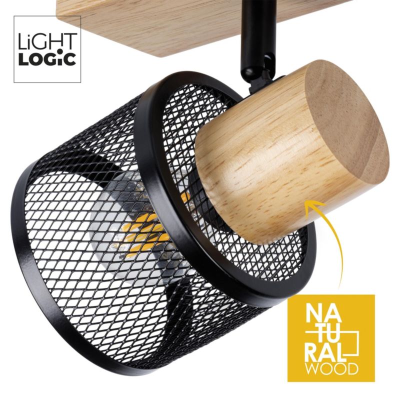 Lampa sufitowa LightLogic LL BENI EL-4I E14 66206 regulacja 4x klosz spot do LED 1 szt.