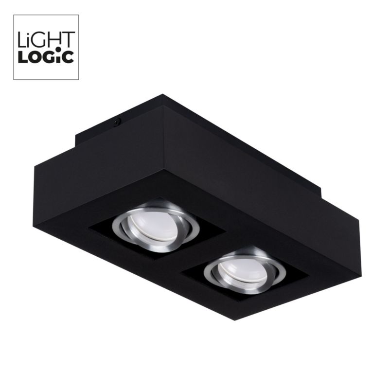 Lampa sufitowa LightLogic LL CEILING LAMP 02B 31382 oprawa natynkowa podwójna 1 szt.