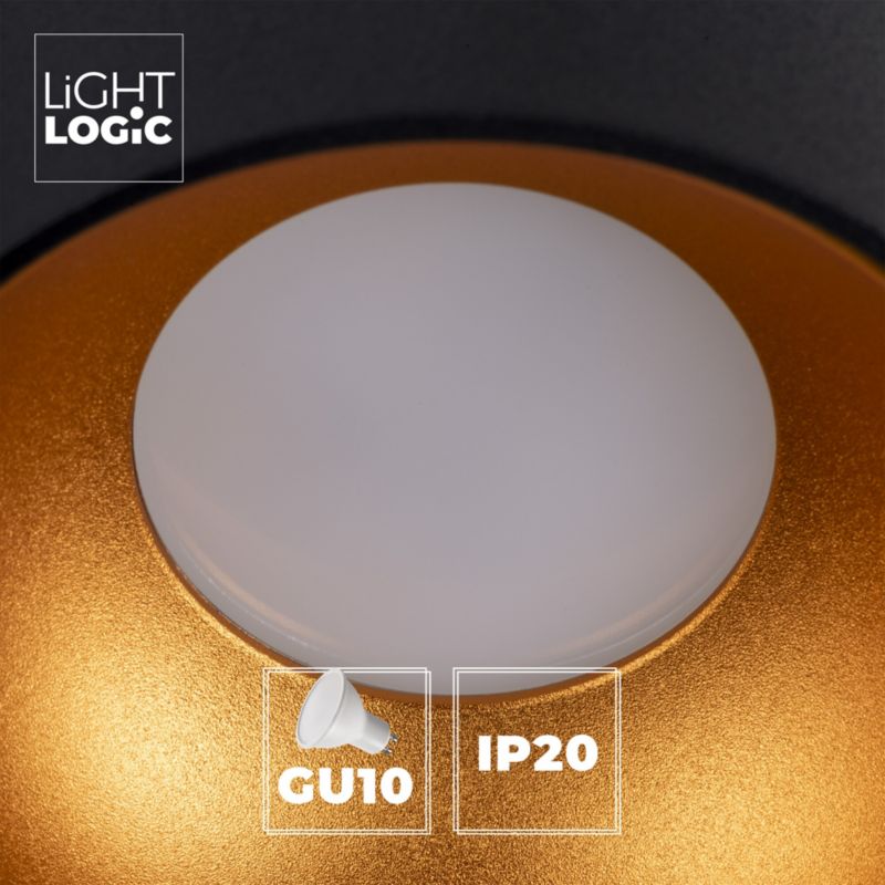 Lampa sufitowa LightLogic LL CEILING LAMP 03B/G 31451 oprawa natynkowa tuba 1 szt.