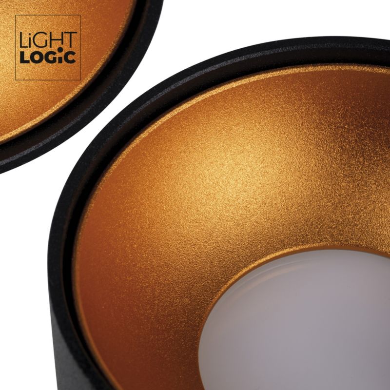 Lampa sufitowa LightLogic LL CEILING LAMP 03B/G 31451 oprawa natynkowa tuba 1 szt.