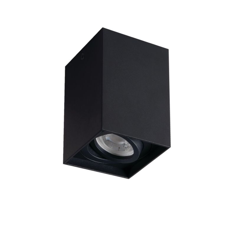 Lampa sufitowa LightLogic LL CUKI GU10 B 30610 oprawa punktowa czarna 1 szt.