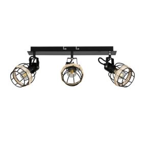 Lampa sufitowa LightLogic LL ITEZ EL-3I E14 7W 66182 spot potrójna plafon rattan 1 szt.