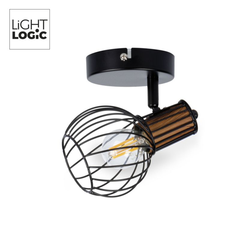 Lampa sufitowa LightLogic LL MUBI EL-1O E14 66190 regulacja pojedyncza spot druciana 1 szt.