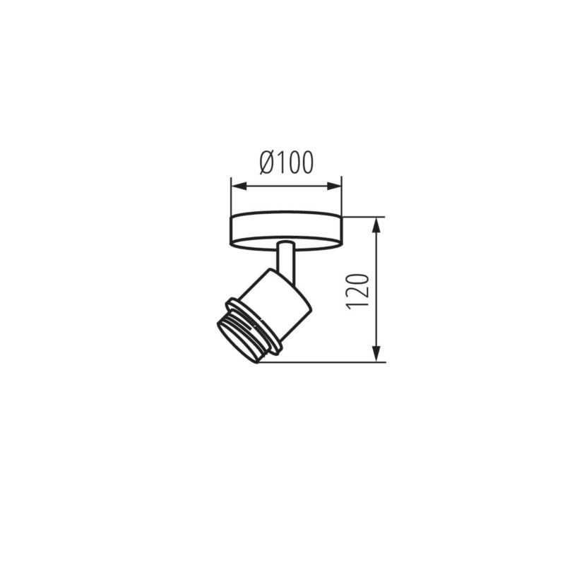 Lampa sufitowa LightLogic LL SPOT LAMP 01 B 31473 oprawa ścienna natynkowa czarna E27 1 szt.