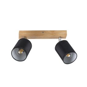 Lampa sufitowa LightLogic LL TALT EL-2I E14 66198 podwójna regulacja drewniana 1 szt.