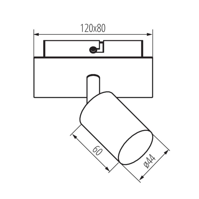 Lampa sufitowa LightLogic LL TAWA EL-1I E27 66221 ścienna regulowany spot kinkiet pojedyncza 1 szt.