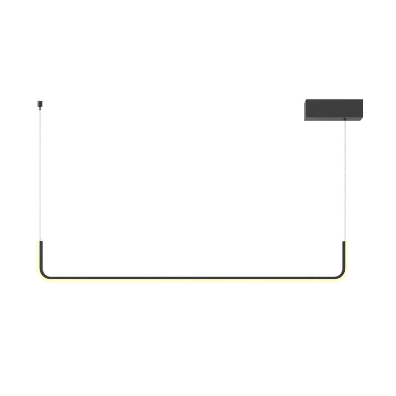 Lampa sufitowa liniowa Maxlight URUS czarna LED 17W biały ciepły 3000KK 1368lm IP20 - 1 szt