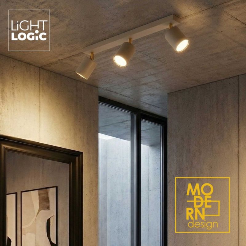 Lampa sufitowa LL YORIN BE EL-3I LIGHTLOGIC 66901 spot kinkiet złoty regulacja beż kaszmir 1szt.
