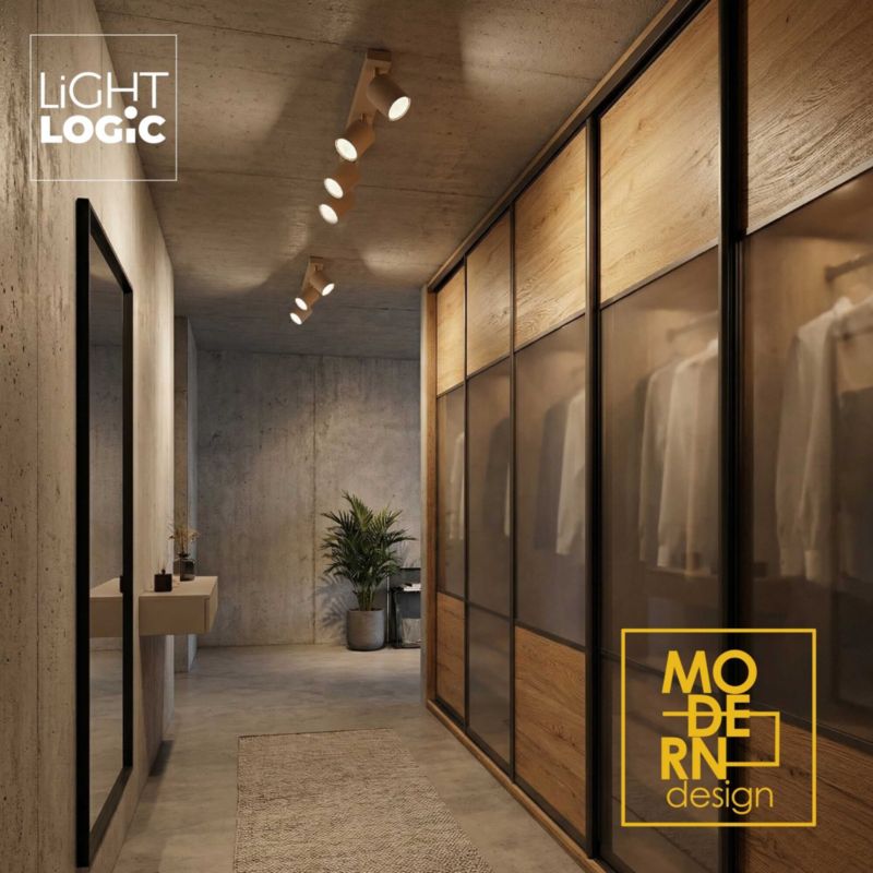 Lampa sufitowa LL YORIN BE EL-3I LIGHTLOGIC 66901 spot kinkiet złoty regulacja beż kaszmir 1szt.