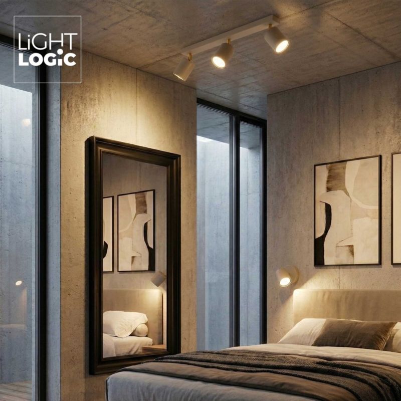 Lampa sufitowa LL YORIN BE EL-3I LIGHTLOGIC 66901 spot kinkiet złoty regulacja beż kaszmir 1szt.